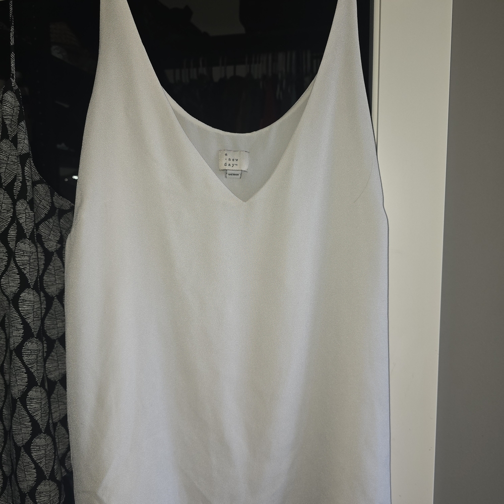A New Day White Camisole Top